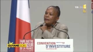 Extrait discours Christiane Taubira du 4 février 2017  Guyane 1ère [upl. by Latreese]