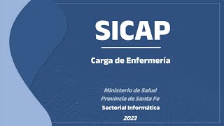 SICAP  Carga de Enfermería [upl. by Desi]