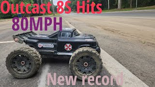 Outcast 8s speed run Hits 80MPH [upl. by Eille]