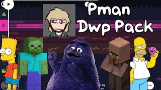 Fnf Pman Chromatics Dwp Pack Include BartHomerGrimaceTTS Brian and Sam and Villager and Zombie [upl. by Lebiralc]