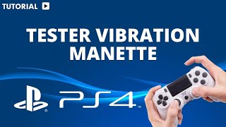 Comment tester vibration manette PS4 [upl. by Shannah]