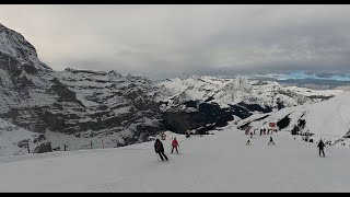 Jungfrau Eigergletscher Ski Blue 25 to 22 Chillhop 4K [upl. by Main]