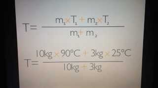 Mischtemperatur von Stoffen berechnen  Wärmelehre [upl. by Bubb]
