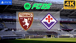 FC 25  Torino vs Fiorentina  Italia Serie A 2425  PS5 4K60 [upl. by Atikin]