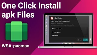 Windows 11 Android apk Installer WSApacman One Click Install apk Files Windows 11  2022 [upl. by Housum]