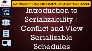 L110 Introduction to Serializability  Conflict and View Serializable Schedules in DatabaseDBMS [upl. by Sargent]