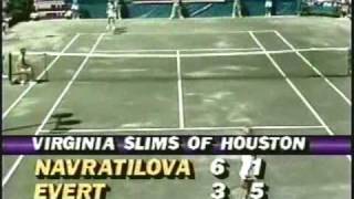 Chris Evert d Martina Navratilova  1987 Houston final [upl. by Randy]