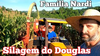 Hoje vamos fazer a silagem de milho do Douglas Fazendo silagem de 🌽 🌽 Puxando e compactando silagem [upl. by Forrer]