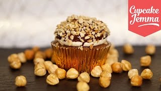 Ferrero Rocher Christmas Cupcakes  Cupcake Jemma [upl. by Suoicserp48]