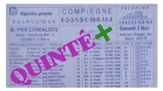 PROGRAMME QUINTÉ DE DEMAIN SAMEDI 02112024 [upl. by Inal]