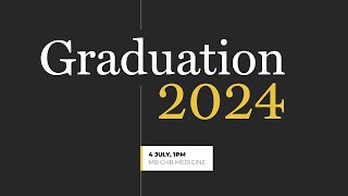 University of Buckingham 2024 Graduation  Undergraduate Medicine 4 July 1pm [upl. by Nnylarat]