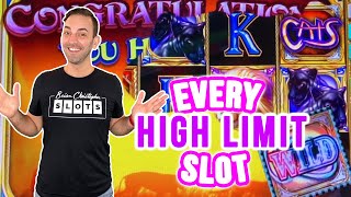 15 Spins on Every HIGH LIMIT Slot 😻 CATS show us LOVE at Live Maryland [upl. by Zeugirdor]