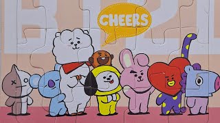 BT21 Cheers  Puzzle  Puzzle Games  Toddler Education [upl. by Cirenoj225]