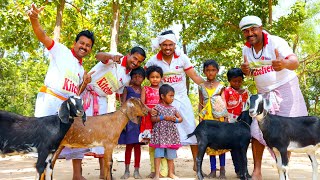 50Kg Mutton Curry and Blackcarp Fish recipe cooking for village people  villfood Kitchen [upl. by Herwin]