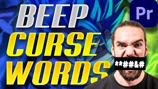 How to Beep Bad words in Premiere Pro [upl. by Hitt]