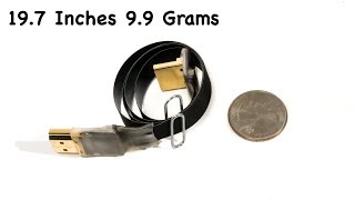 SUPER THIN Lightweight HDMI Cable for Gimbals and Tight Space Projects [upl. by Aelegna759]