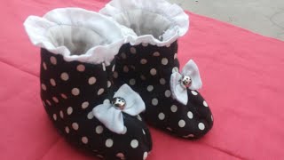 Baby Boots Cutting and Stitching full tutorialsबेबी बुट कटिंग एंव सिळाई [upl. by Mossolb]