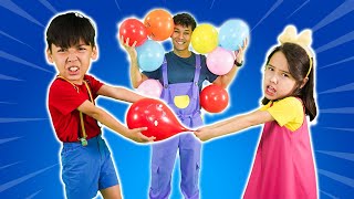 Dance amp Pop Balloons  Floor Is Lava  Hokie Pokie Kids Videos [upl. by Mendy]