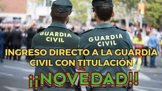 INGRESO DIRECTO como Oficial de la Guardia Civil [upl. by Ettelrahc947]