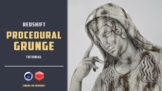 Procedural grunge shader in redshift CINEMA 4D TUTORIAL [upl. by Anelac]