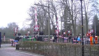 Spoorwegovergang Ermelo  Dutch railroad crossing [upl. by Noivax]