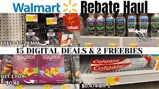 WALMART COUPONING DEALS 524  2 FREEBIES  15 ALL DIGITAL DEALS  IBOTTA REBATE COUPONING [upl. by Zetneuq102]