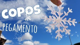 Copos de nieve con pegamento de silicona caliente [upl. by Eetnuahs]