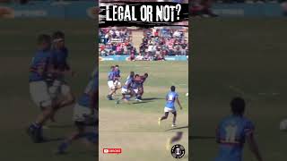 Is This Tackle Legal in Rugby 🏉🤔 [upl. by Harlie]