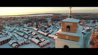 Gammelstad Church Town wintertime Luleå [upl. by Hancock]