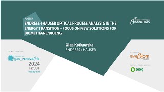 EndressHauser Optical Process Analysis in the Energy Transition  BiomethaneBioLNG CIB24 [upl. by Yemar]