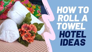 Towel Folding Ideas  The Simple Way to Fold a Hand Towel Beautifully Shorts [upl. by Atnohsal845]