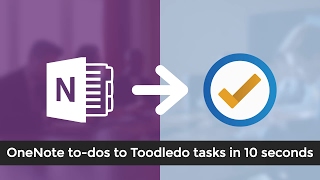 OneNote to Toodledo Integration  Todos [upl. by Nymrak]