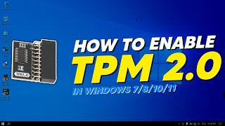 Enabling TPM 20 ⚙️  Windows 7810 [upl. by Yadseut]