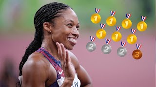 How Allyson Felix Won 11 Olympic Medals [upl. by Annorah382]