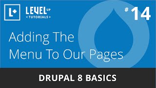 Drupal 8 Basics 14  Adding The Menu To Our Pages [upl. by Mercer]