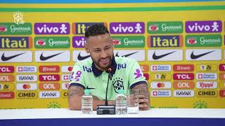 SELEÇÃO BRASILEIRA Coletiva de imprensa com Neymar  070923 [upl. by Haleak324]