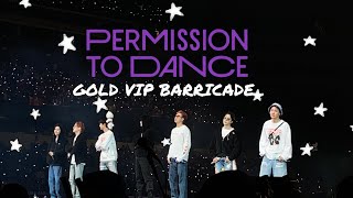 BTS PERMISSION TO DANCE CONCERT VIP BARRICADE DAY 4 [upl. by Nodarb49]