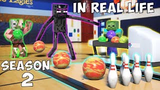 Monster School in Real Life Season 2 Bowling  Basketball  Soccer  Racecar Driving [upl. by Phelia]