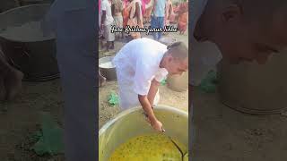 Vrindavan parshad Braj mandal parikrama 2024 food youtubeshorts harekrishna [upl. by Yatnoj827]