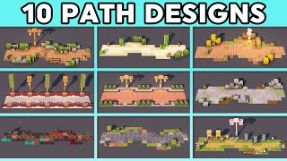 10 Must Know Minecraft Path Designs Tutorial [upl. by Vastha]