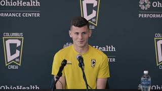 Columbus Crews Sean Zawadzki talks about the 20 loss to Charlotte FC looks ahead to Nashville SC [upl. by Rob]