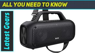 DOSS Extreme Boom Bluetooth Speaker Review Powerful Sound for Outdoor Adventures [upl. by Ruel]