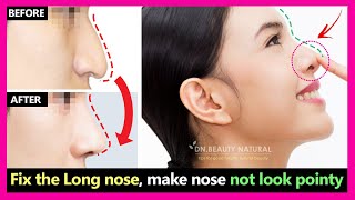 Nose Reshaping Sharpen amp Nose Tip lift Massage  Reduce Nose size and Wide nose  Get Nose Thinner [upl. by Meingolda]