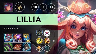 Lillia Jungle vs Zyra Quadra Kill Godlike  KR Challenger Patch 1418 [upl. by Georgie]