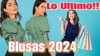 LAS ULTIMAS TENDENCIAS EN BLUSAS PARA 2024 LOS COLORES Y DISEÑOS QUE MAS FAVORECEN [upl. by Dlorej]