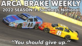 quotYou should give upquot  ARCA Brake Weekly  Southern National 22S1 [upl. by Ihtak]