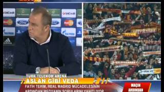 Galatasaray 32 Real Madrid  Fatih Terim Basın Toplantısı [upl. by Nylevol884]