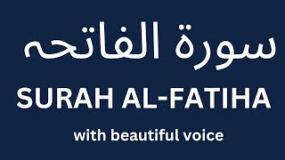 Surah Al Fatiha in very beautiful voice  Quran recitation meetrrr8549 [upl. by Llenej698]