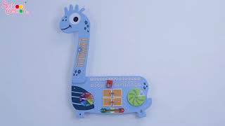 Brachiosaurus Wall Board For Kids Calendar  schooldecor learninggames craft [upl. by Samira737]