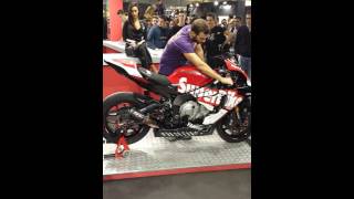 Yamaha new R1 ScProject sound Eicma 2015 [upl. by Aihsrop]